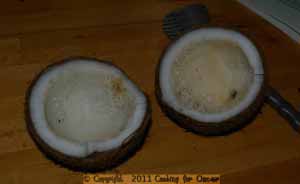 Cracking coconuts