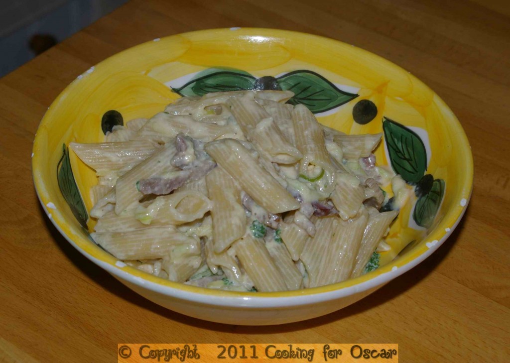 Zucchini Carbonara – Cooking for Oscar