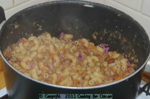 Cooking Pumpkin and Lentil Pasta