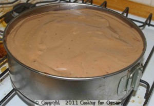 Making Chocolate Cashew Butter Cheesecake