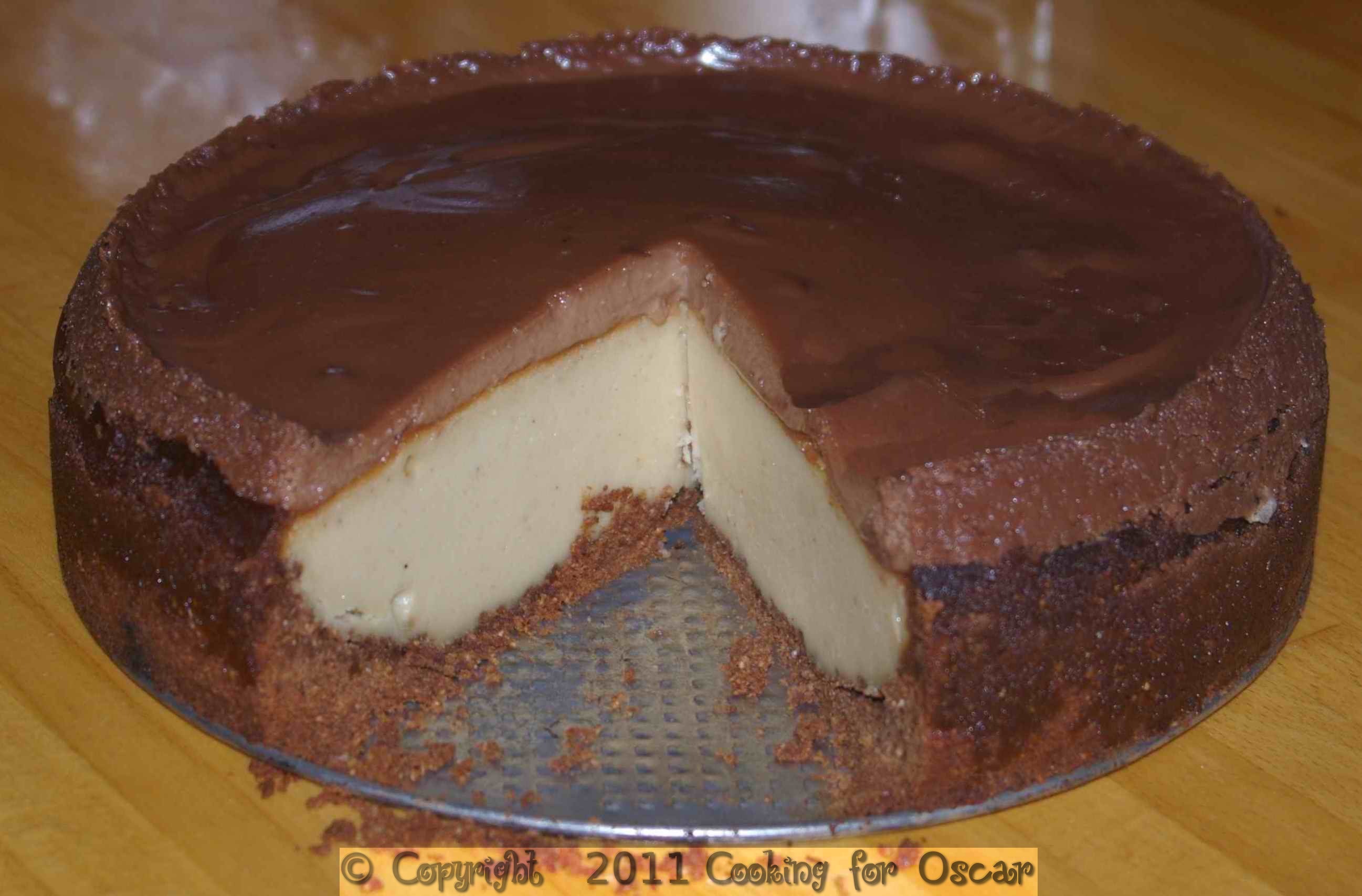 Chocolate Cashew Butter Cheesecake
