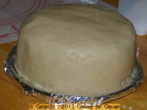 Covering a Cake in Cashew Marzipan