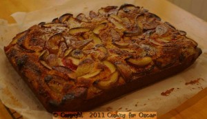 Nectarine and Sour Cream Cake