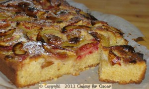 Nectarine and Sour Cream Cake