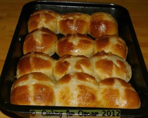 Pear Hot Cross Buns