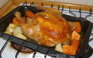 Garlic infused Roast Chicken and Vegetables