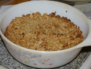 Pear and Apple Crumble