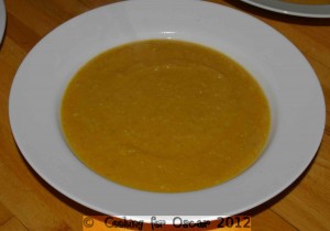 Pumpkin and Lentil Soup (Slow Cooker)
