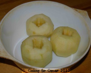 Making Baked Apples with Quinoa