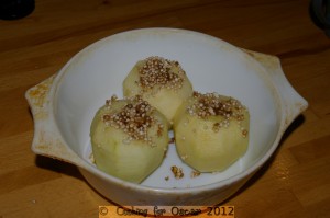 Making Baked Apples with Quinoa