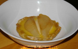 Custard and Pear Tarts