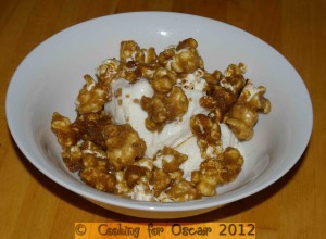 Caramel Popcorn with Ice Cream