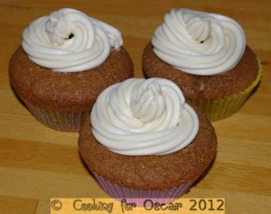 Coffee Cup Cakes with Maple Butter Cream Icing