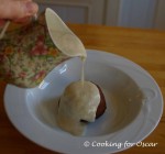 Golden Syrup Cake with Cashew Maple Custard