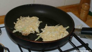 Cooking Okonomiyaki