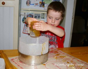 Making the Golden Syrup and Chocolate Sticky Bun