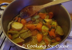 Making Vegetable Stock Concentrate