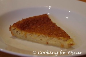 Crustless Coconut Pie