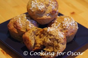 Spelt Carrot Muffins with Quinoa Sprinkles