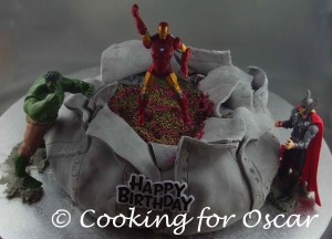 Totally Awesome Avengers Cake