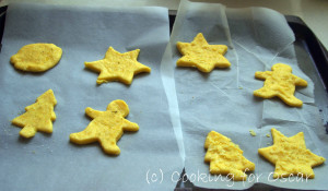 Making Christmas Cheese Puffs