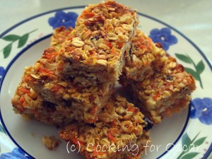 Carrot Zucchini Muesli Slice