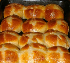 Pear Hot Cross Buns